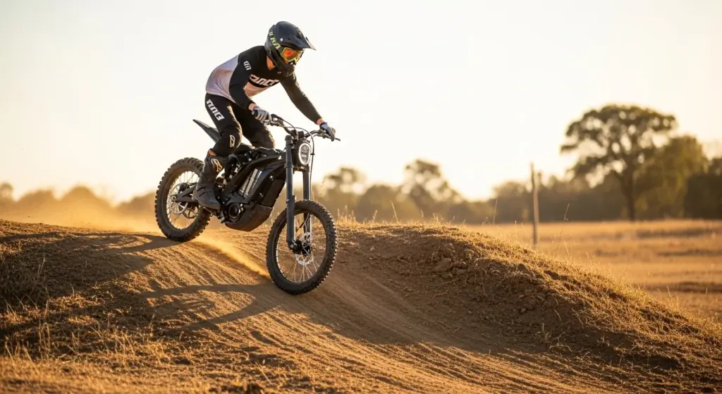 🏍️ How to Ride a Dirt Bike Like a Pro — Step-by-Step Beginner’s Guide (2025) 18 Beginner rider practicing hill climb on electric dirt bike