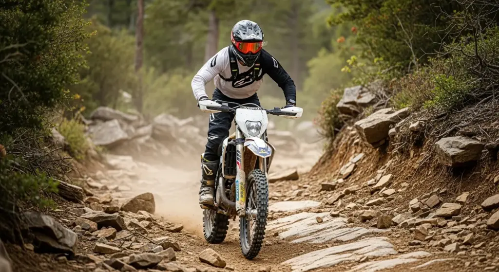 🏍️ How to Ride a Dirt Bike Like a Pro — Step-by-Step Beginner’s Guide (2025) 8 Off road dirt bike rider standing on pegs for better control