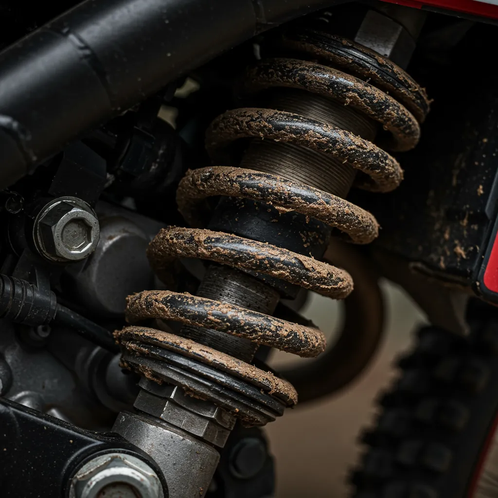 Enduro vs Motocross: Adventure vs Dual-Sport Motorcycles—What Every Rider Should Know 3 Close Up of Suspension Components