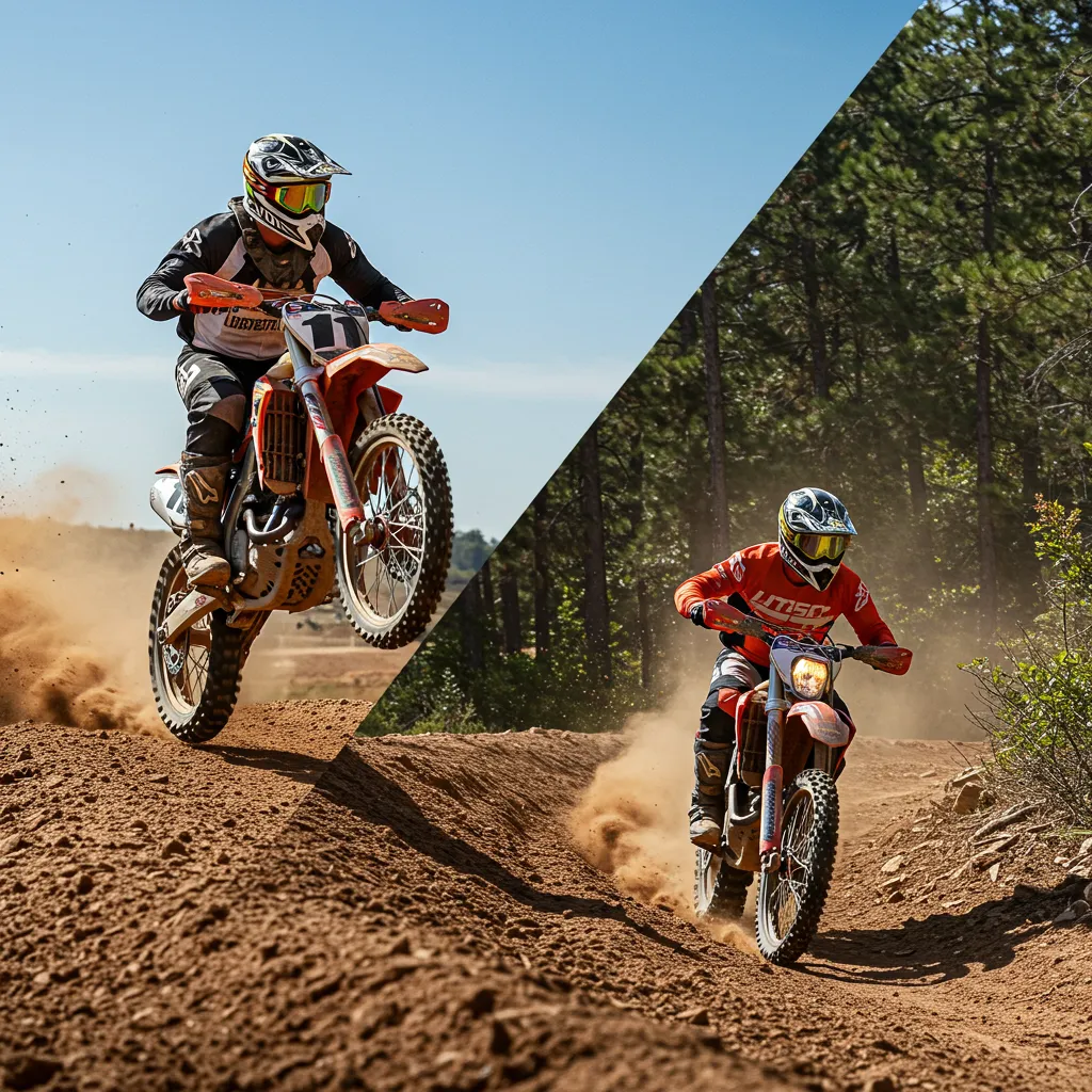 Enduro vs Motocross: Which Dirt Bike Is Right for You? 2 Motocross vs Enduro Side by Side on Different Terrain