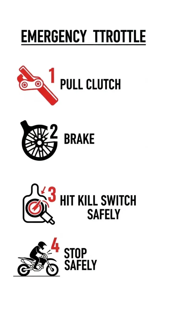 How to Handle a Stuck Throttle on a Bike 2 Quick reaction steps to regain control when your throttle locks up