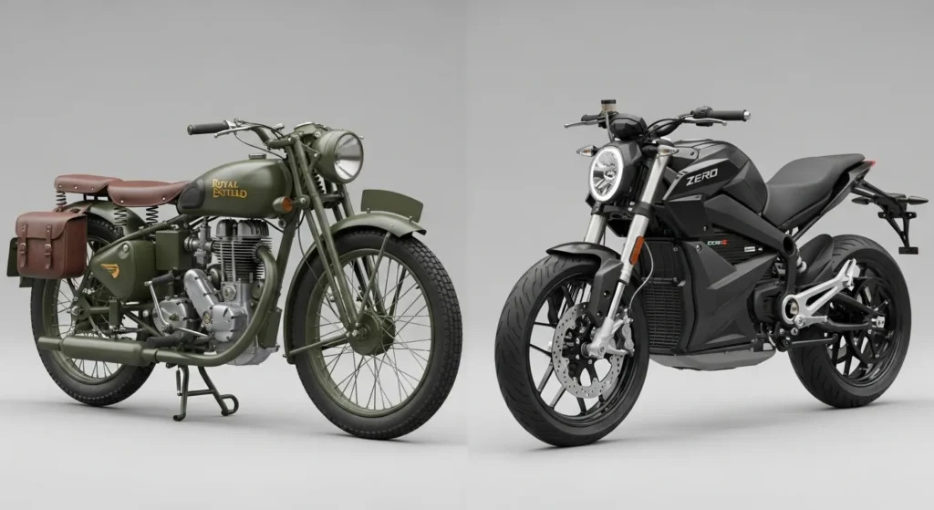 Royal Enfield Electric Lineup Grows With Flying Flea FF-C6 4 Side-by-side render of Royal Enfield FF-C6 Flying Flea FF-C6.