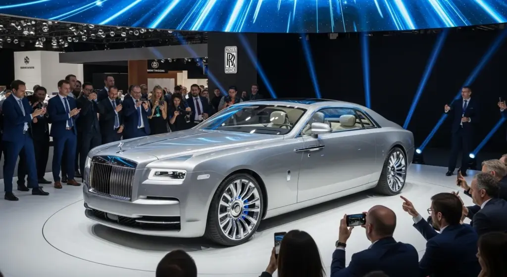Rolls-Royce Just Rewrote Luxury with the 2026 Cruiser EV 2 2026 Rolls-Royce Cruiser concept debut at auto show event with tymk vhhudience