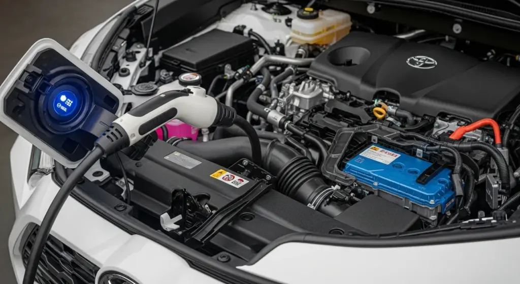 2026 Toyota RAV4 Goes Fully Electrified — Hybrid Power, Fast Charging, and a Bold New Look 2 Charging port and hybrid system of the 2026 Toyota RAV4 Plug in Hybrid