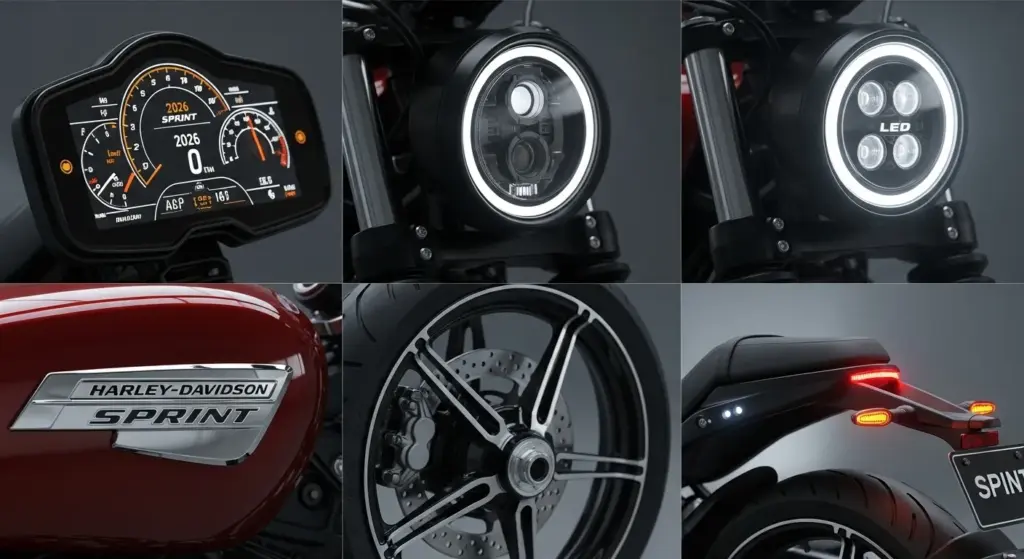 Forget the Big Hogs — Harley’s 2026 Sprint Is Built for Everyone 3 Detailed view of Harley-Davidson Sprint 2026 design, showing modern styling and compact build