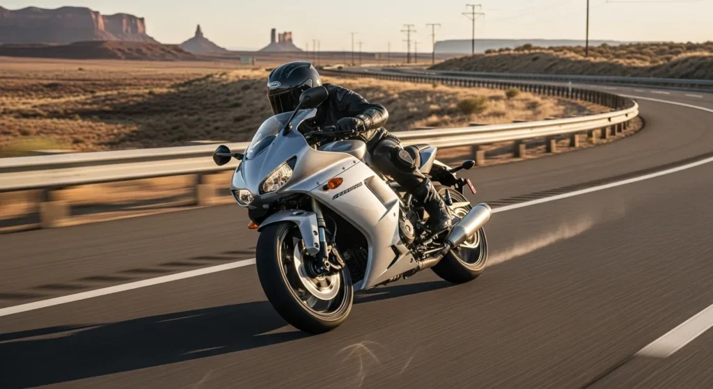 Young Riders Are Going Crazy Over the New Harley Sprint 2026 3 Harley-Davidson Sprint 2026 in motion on USA highway, highlighting performance.